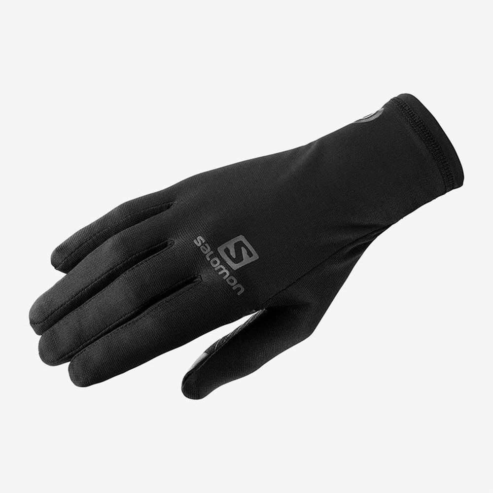 Salomon Singapore Mens Gloves - NSO PRO GLOVE Black | 58730-AFTU